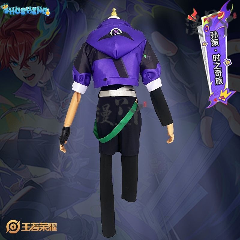 Honor of Kings Sun Ce Journey of Time Men Cosplay Costume Cos Game Anime Party Uniform Hallowen Play Role Clothes Clothing
