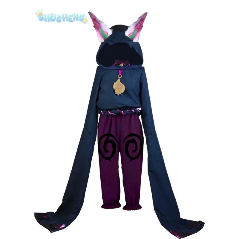 Game Lol Vex Dawnbringer Cosplay Costume Ears hats wigs accessories Halloween party cute man woman set