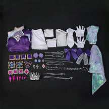 Shusheng-N Game LOL Prestige Crystal Rose Lux Cosplay Costume Game LOL Lux Cosplay Outfit Halloween Women Suit New Skin