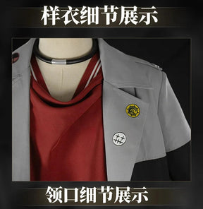 Anime Gachiakuta Enjin Cosplay Costume Uniform Earrings Choker Akuta Cleaners Halloween Party for Women Men Carnival Prop