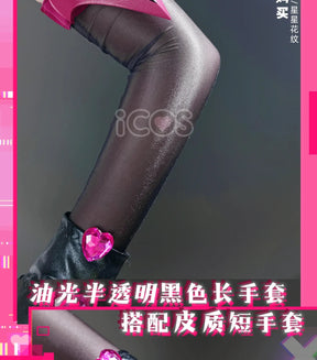 D.Va Overwatch Cosplay Magical Girl Costume High quality leather dress wig prop sock gloves set Halloween fashion women uniform