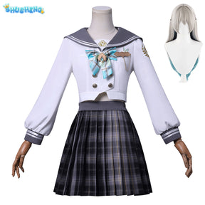 Anime Game Honkai Star Rail Fireflies Spring Missive Cosplay Clothing Full Set Costume Outfits For Woman JK Dress Cosplay Party