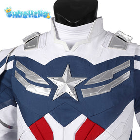 New Captain America Cosplay Costumes The Falcon And The Winter Soldier Jumpsuit Halloween Carnival Comic-con Masquerade Props