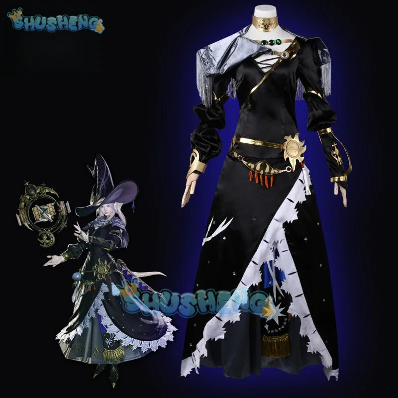 Final Fantasy XIV FF14 Astrologian Cosplay Costume Halloween Carnival Costume Support Customization