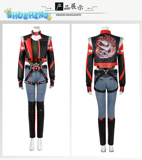 New Game Panam Palmer Punk Cosplay Costume Shirt Pants Coat Belts Boots To Choose Fancy Set Custom Made