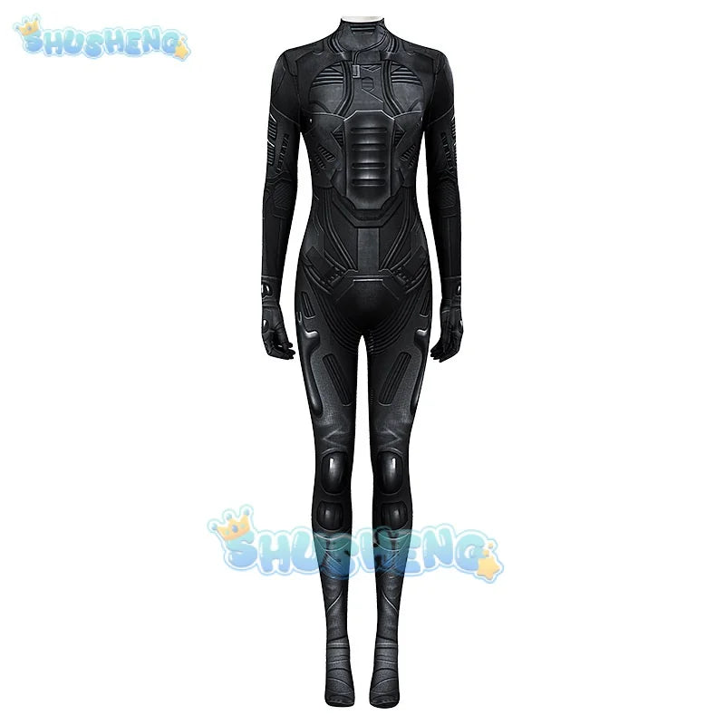 Dune Cosplay Suit 3D Print Bodysuit Paul Atreides Chani Cosplay Suit Jumpsuit Black Suit Man Women Halloween Party OutFit