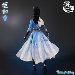Justina Gu Cosplay Costume Naraka Bladepoint Cosplay Dree Full Set Hallowmas Christmas Role Play Women New Arrival