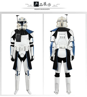 Captain Rex CT-7567 Movie Star Cosplay Costume Helmet shoes gloves waist bag prop set Halloween men women fantasy New uniform