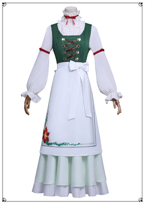 New Frieren Beyond Journey's End Stark Collaboration Cosplay Costume Wigs Dress Apron Full Set Halloween Anime Daily Outfit