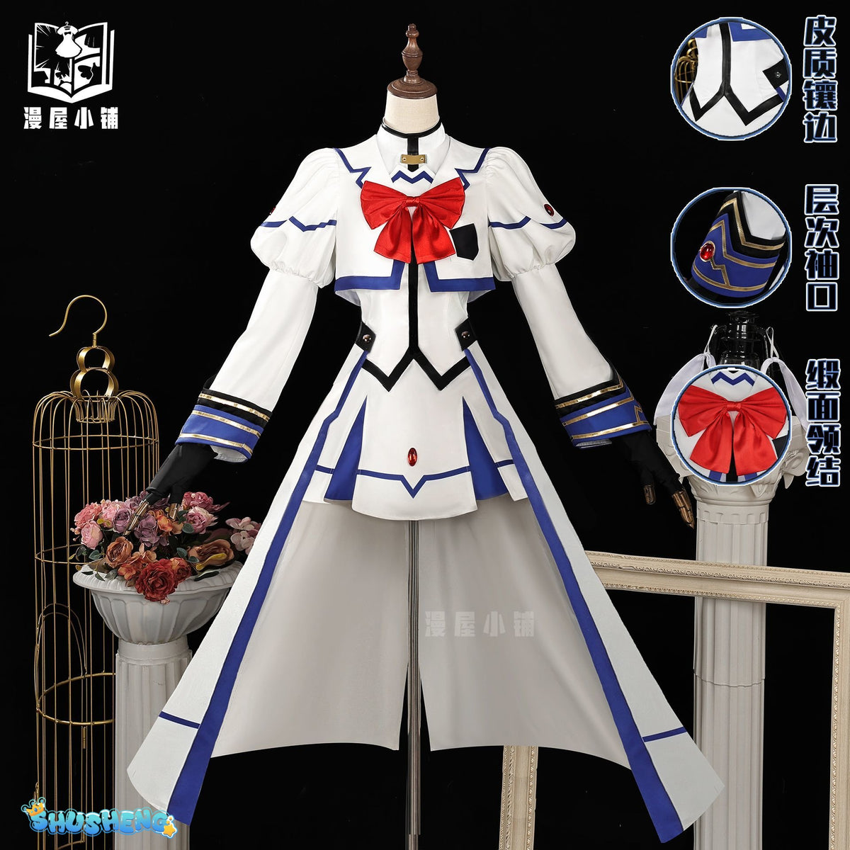 Anime Magical Girl Lyrical Nanoha Takamachi Nanoha Cosplay Costume Sweet Combat Suits Women Girls Halloween Role Play Shoes