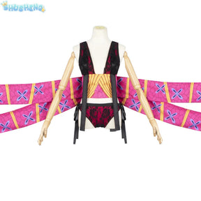 Daki cosplay costume hair pins tattoo wig anime cosplay upper moon 6 sexy kimono dress party Daki outfit Women
