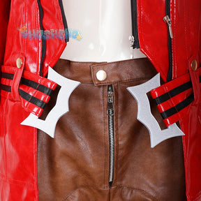 Dante Man Cosplay Costume Devil Cos May Cry 3 Leather jacket pants accessories cool and handsome Halloween party custom uniform