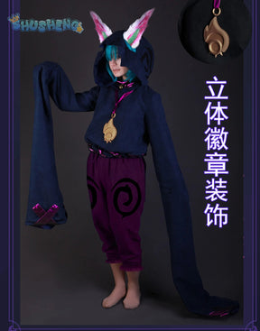 Game Lol Vex Dawnbringer Cosplay Costume Ears hats wigs accessories Halloween party cute man woman set