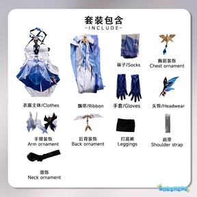 Genshin Impact Skirk cosplay Game costume set Skirk new costume