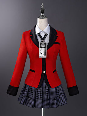 Anime Kakegurui Jabami Yumeko Cosplay Costume Halloween Sayaka Compulsive Gambler Japanese School Girls JK Uniform Halloween Cos