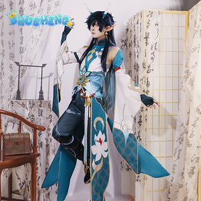 Honkai: Star Rail Dan Heng Cosplay Costumes Game Wig Earrings Suit Handsome Uniform Halloween Party Outfit Men