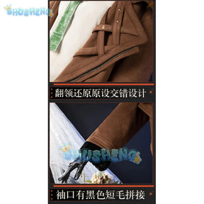 Reverse:1999 Windsong Cosplay Costume Coat shirt tie belt gloves necklace Halloween party Handsome man Woman uniform Full Set