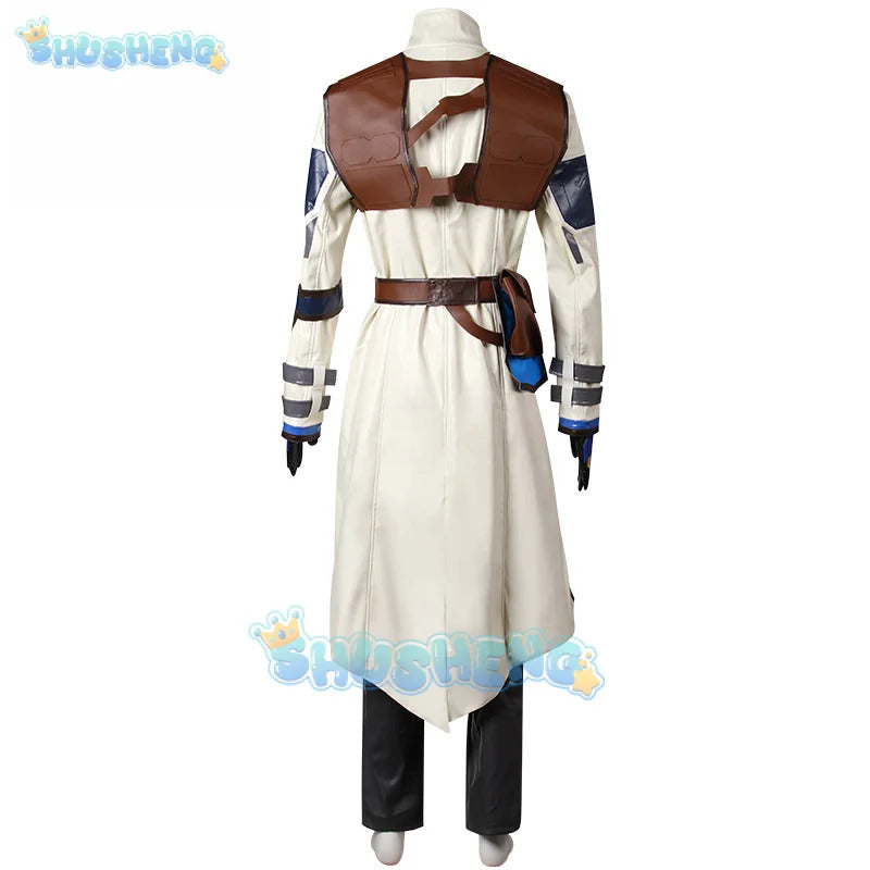 Game Valorant Cypher Cosplay Costume Pants Coat Gloves Hat Prop Men Women Halloween Party Carniavl Roleplay Outfits Prop