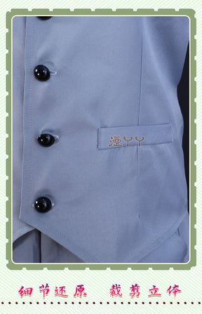 Blue Lock Anime Cosplay Costume Reo Mikage DK School Uniform Embroidery Suit Rose Net Sythetic Fibers