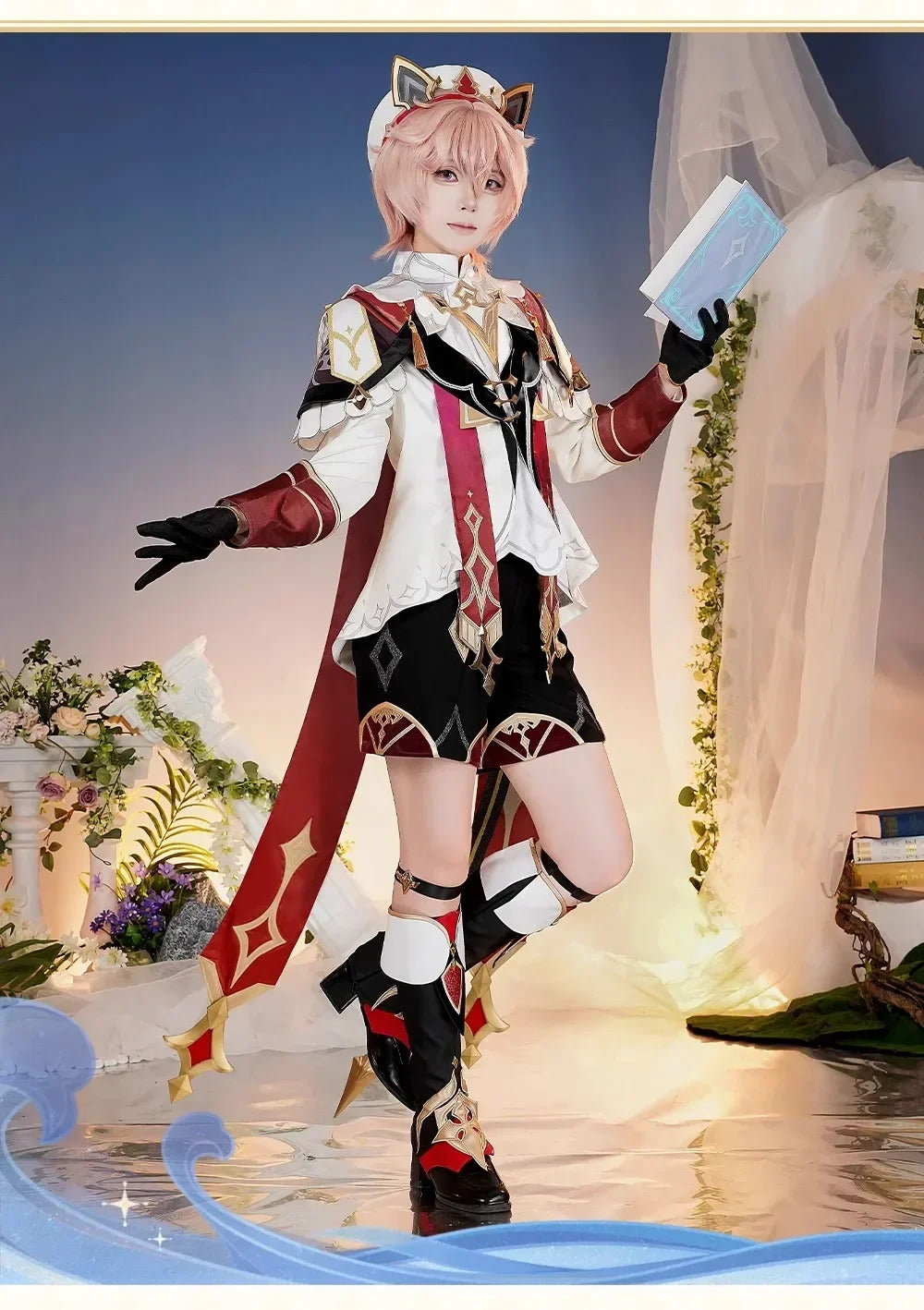 Genshin Impact Dahlia Cosplay Costume New Skins Uniform Hat Goth Vampire Heterochromia Boy Mondstadt Halloween for Women Men
