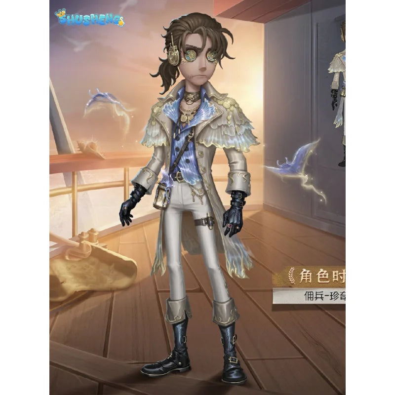 Identity V Naib Subedar Mercenary Game Suit Gorgeous Handsome Uniform Cosplay Costume Halloween Party Outfit Men