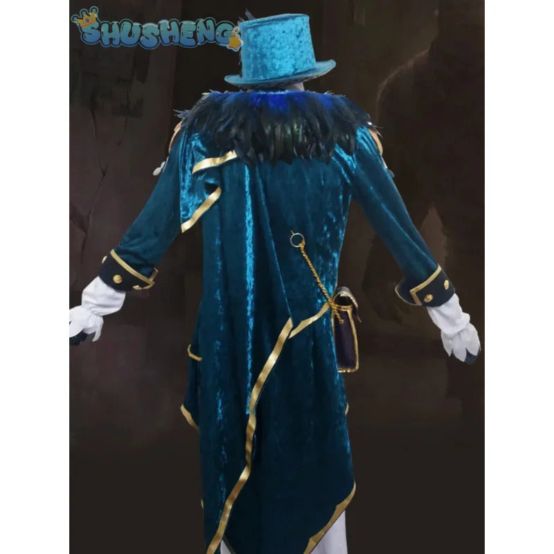 Identity V Mr Swifts acrobat cosplay costume winter warm velvet cotton set gorgeous elegant hat bag prop woman man party uniform