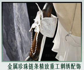 Naraka Bladepoint Viper Ning Cosplay Costume Cheongsam White Snake Role Play Halloween Carnival Uniform Anime Clothing