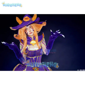 Game Lol Neeko Cosplay Costume Ears, hats, tail，accessories Halloween party funny and cute uniform Neeko Woman Man Set