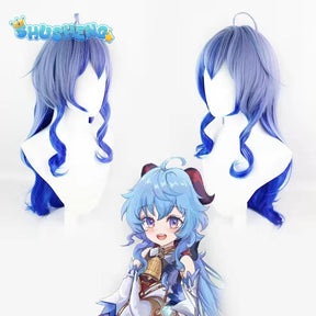 Anime Genshin Impact Ganyu Cosplay Costume Ganyu Wigs Suit Dress Uniform Halloween Party Outfit for Women