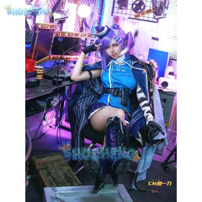 Shusheng vtuber Selen Tatsuki women cosplay costume cos game anime party uniform halloen play rode clothes