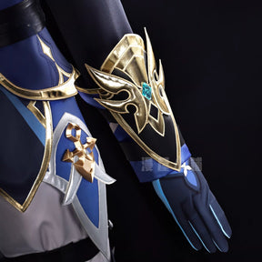 Lohen cosplay Game Cosplay Series:Genshin Impact Knights of Favonius Lohen 3D mold props Cosplay Costume full set Shusheng