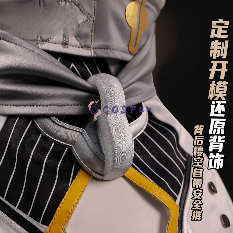 Shusheng-R Zenless Zone Zero Ye Shunguang Cosplay Costume Black White Ccheongsam Dress Fancy Party Suit Halloween Carnival Uniforms