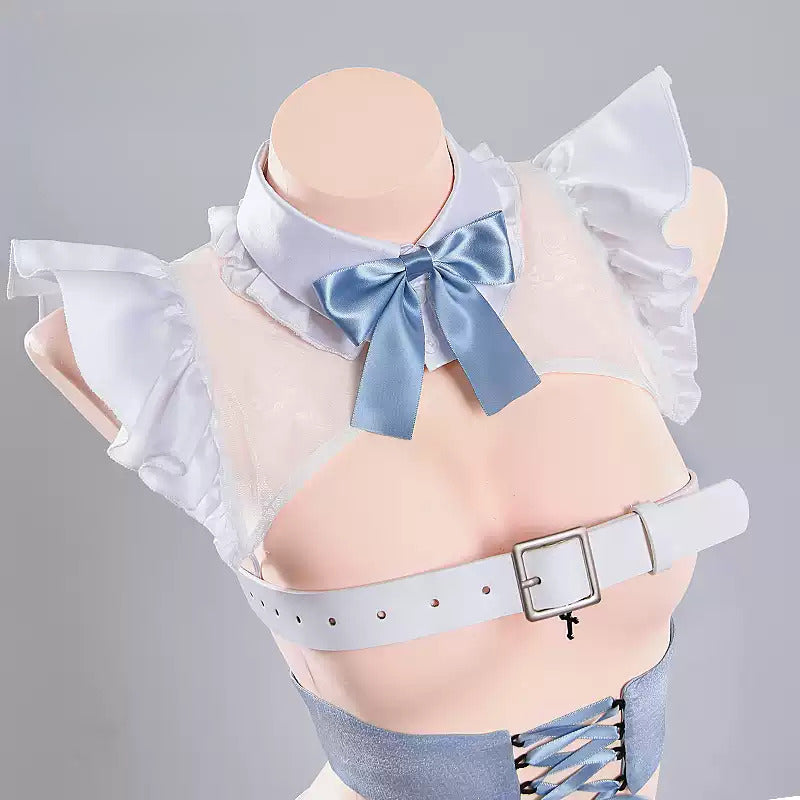 Shusheng-R Succubus Cosplay Costume Maid Dress Sexy Lovely Uniform Halloween Party Role Play Outfit Women