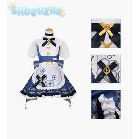Game Genshin Impact Faruzan Cosplay New Sweet Maid Dress Party Carnival Lolita Uniform Large bow tie Accessory girl Faruzan Set