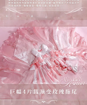 Sword Art Online Yuuki Asuna Cosplay Costume Rose Wedding Dress Uniform Halloween Carnival Party Christmas Play Role Clothing