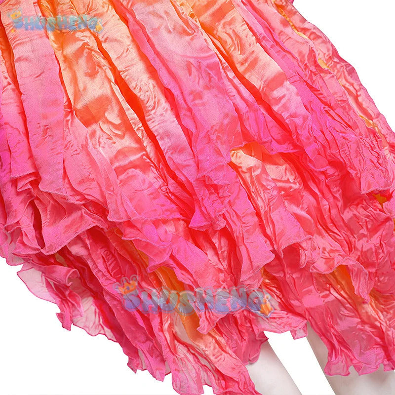 Wicked‌ Cosplay Costume Gradient Dress Uniform Halloween Carnival Party Christmas Play Role Clothes Clothing for Women