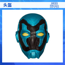 Blue Beetle Cosplay Costume Anime Male Superhero Roleplay Men Jumpsuit Mask Halloween Carnival Clothes for Disguise