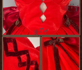 Anime Soryu Asuka Langley Cosplay Costume Shikinami Asuka Red Off Shoulder Dress Gown Ball Evening Suit Halloween