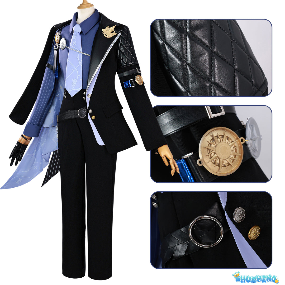 Zenless Zone Zero Hugo Vlad Cos Costume Game Men Cosplay Costumes Full Set
