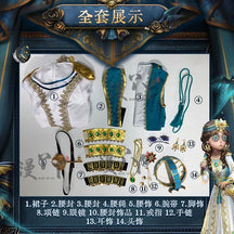 Identity V Anne Lester Toy Merchant Fashion Game Suit Gorgeous Dress Cosplay Costume Halloween Party Outfit Women