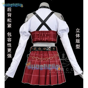 Shusheng Sanya Cosplay Anime VTuber Costume Sweet Lovely Singing Suit Uniforms Full Set Halloween Party Role Play Clothing S-XL