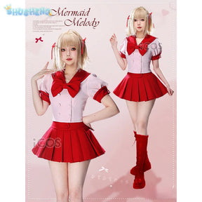 Nanami Ruchia Hanon Hosho mermaid melody Pichi Pichi Pitch Cosplay Nanami Luchia Costume Halloween Sweet JK Dress Uniform Set