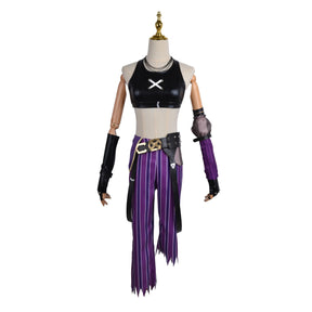 LOL Jinx Arcane Cosplay Costume Loose Cannon Outfit Game Cos Women Explosive Loli Bomb Style Halloween Party Dress Custom