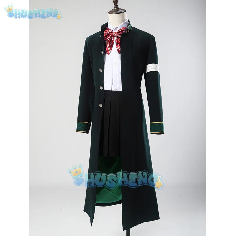 Tasuku tsubakino cosplay costume anime wind breaker wig Furin High School uniform bofurin trench embroider Halloween party