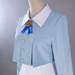 KINOMOTO SAKURA Blue White Dating Dress Variety Sakura Anime Clothing Two-Dimensional game Halloween Uniform
