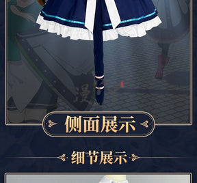 Anime Game Blue Archive Cosplay Saiba Midori Saiba Momoi Costume Maid Uniform Lolita Cat Ears Tail For Halloween Customized