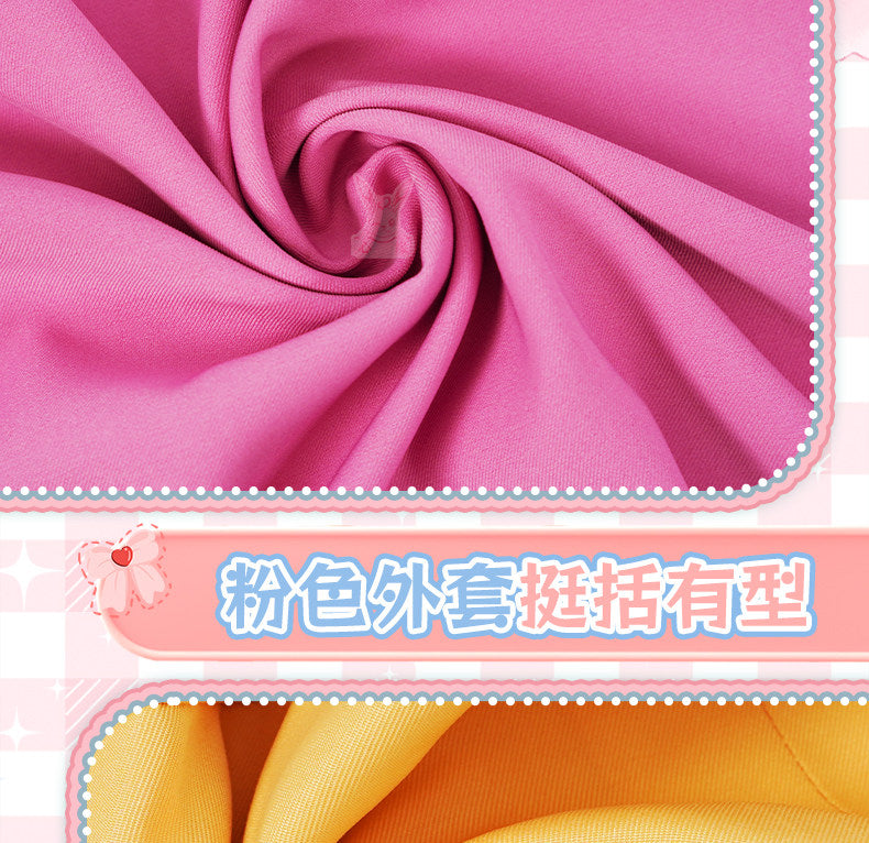 Shusheng-R Anime Pripara Manaka Laala Childhood Cchool Uniform Cosplay Costume S-XXL