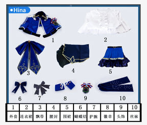 Diamond Dust Hina Rin Nana Ai Cosplay GIRLS BAND CRY gbc hina Costume Halloween Party Fashion Dress Wig Props Uniform Woman Set