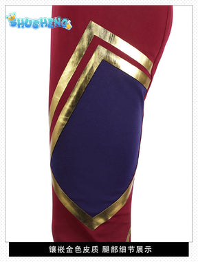 Ms Marvel Cosplay Costume Movie Superhero Captain Marvel Cosplay Costume Bodysuit Jumpsuit Halloween Costume for Women Girls