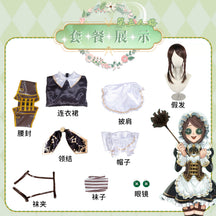 Game Identity V Gardener Emma Woods Steampunk Maid Cosplay Costume Maid Dress For Girls Halloween Costume